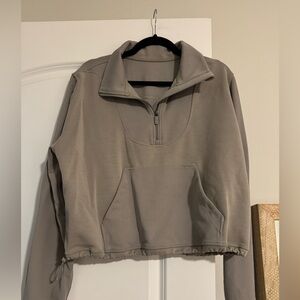 Lululemon Womens Brushed Softstream Ribbed Half Zip